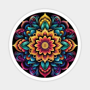 Mandala Flower Pattern Magnet